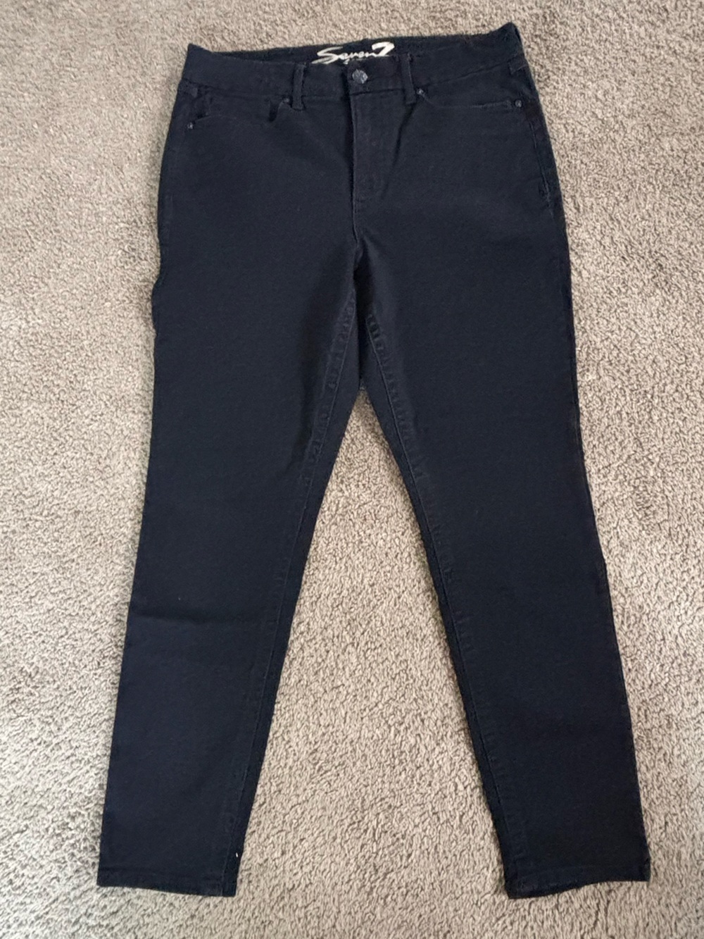 Seven7 Women’s Black Slim Stretch Jeans Size 16